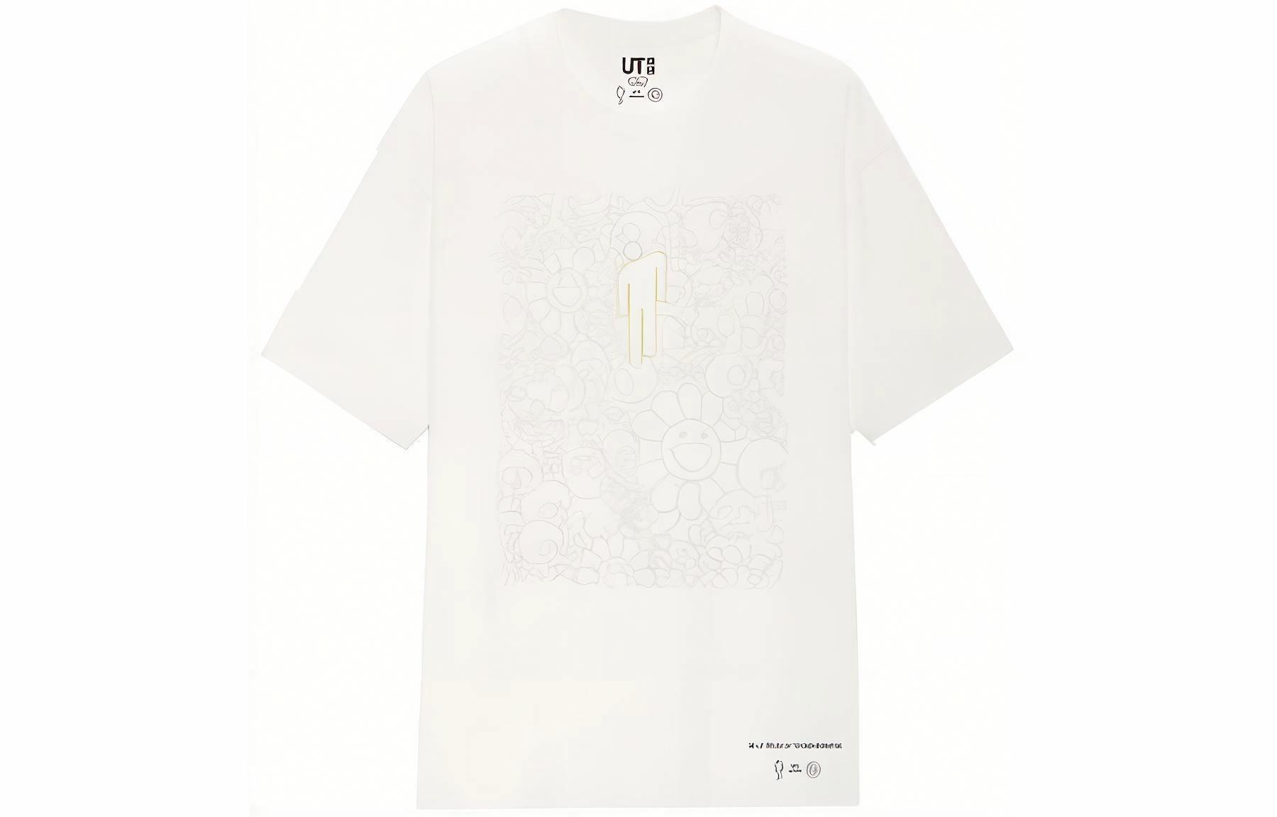 Футболка UNIQLO Takashi Murakami (белая)