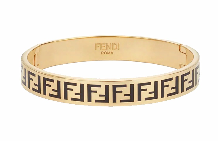 Женский браслет Fendi FF (золотой)