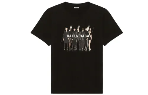 Balenciaga T Shirt Regular Fit Unisex Black