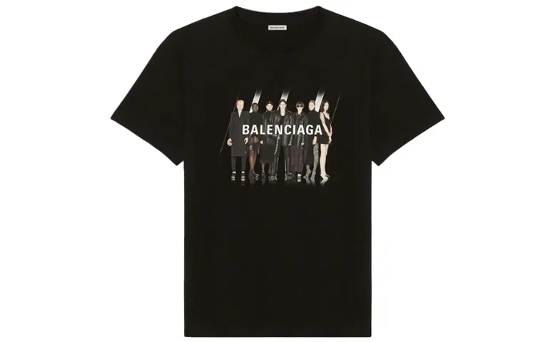 Balenciaga T Shirt Regular Fit Unisex Black