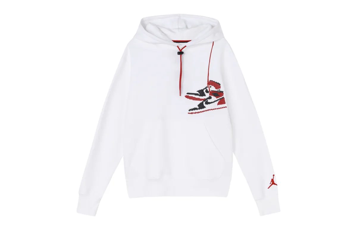 Jordan Sweatshirts Men's White Hooded (Non-detachable) Moderate