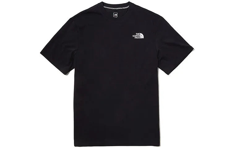 THE NORTH FACE T-Shirts Unisex Black Crew Neck Moderate Straight Fit