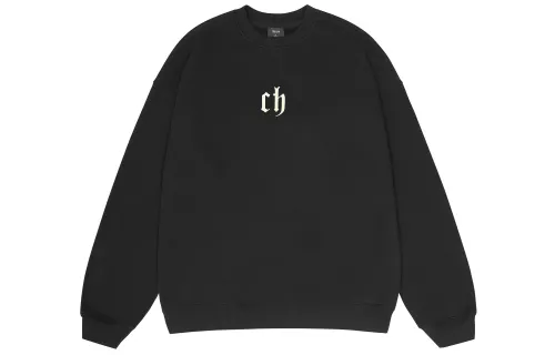 CHINISM Sweatshirts Unisex Crew Neck Moderate Regular