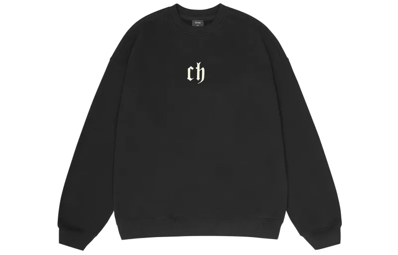 CHINISM Sweatshirts Unisex Crew Neck Moderate Regular