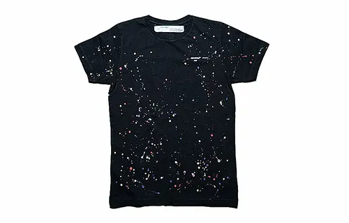 OFF WHITE Paint Splattered T Shirt