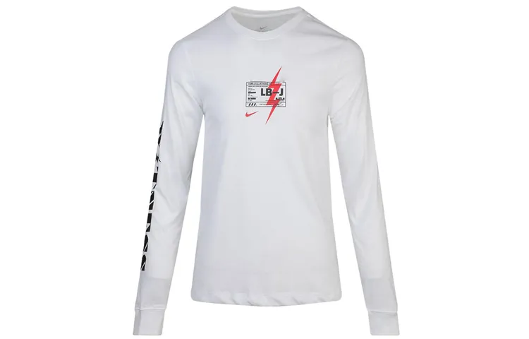 Nike Dri-Fit T-Shirts Men's White Crew Neck Moderate Straight Fit
