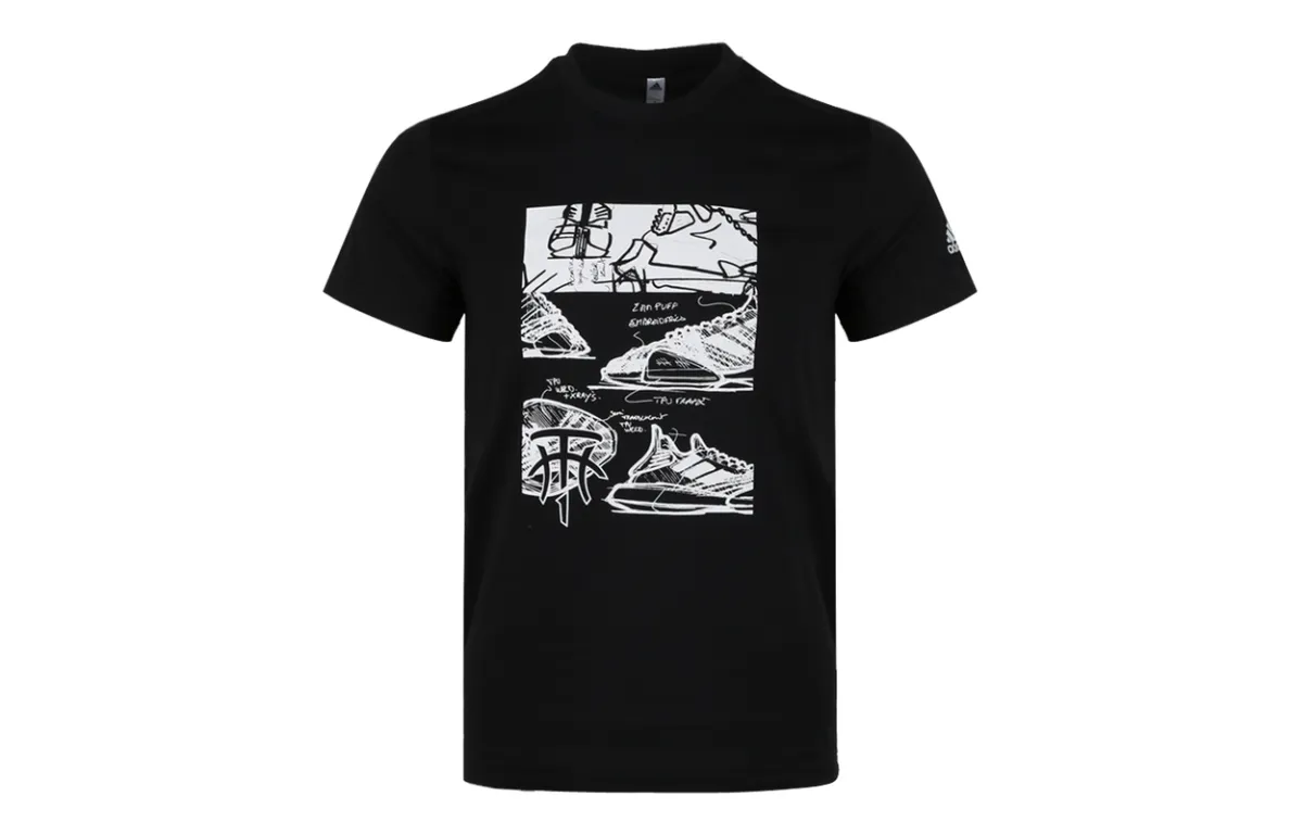 Adidas T-Shirts Men's Crew Neck Moderate Straight Fit