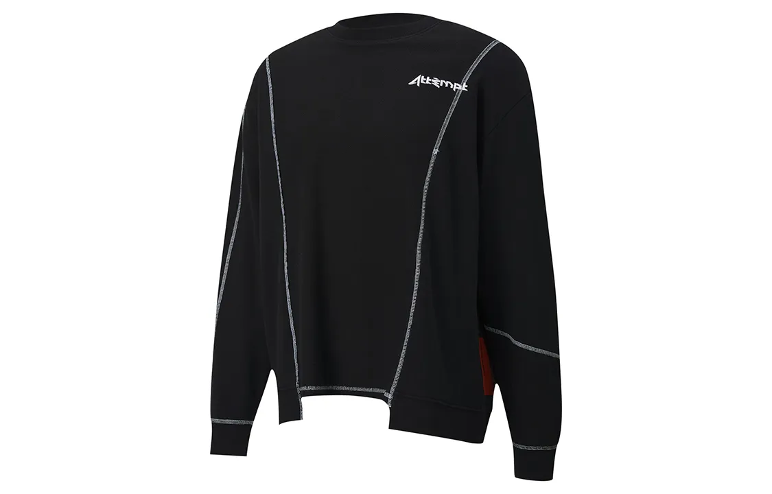 PUMA X ATTEMPT Sweatshirts Men's Black Crew Neck Moderate Regular