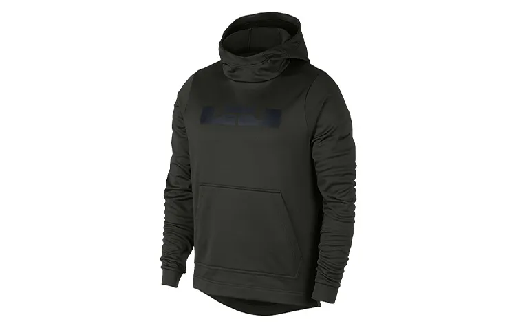 Nike Sweatshirts Men's Army Green Hooded Moderate Regular