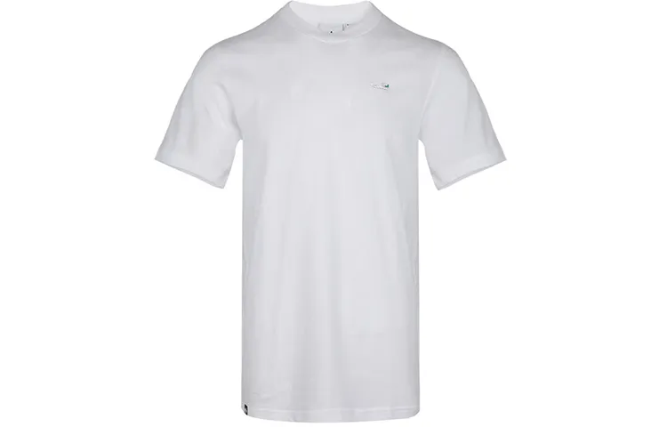 Adidas Originals T-Shirts Men's White Crew Neck Moderate Straight Fit