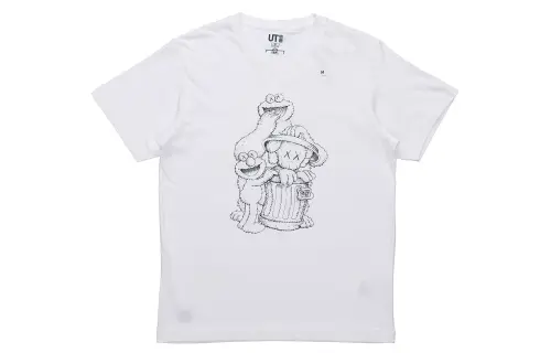 UNIQLO X UNIQLO X Sesame Street Companion Trash Can Outline Tee US Sizing