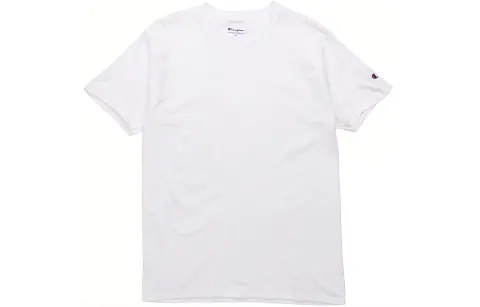 Champion T Shirt US Version Unisex White