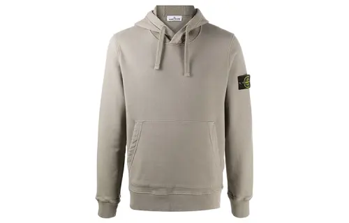 STONE ISLAND Sweatshirts Men's Gray Hooded Moderate Regular