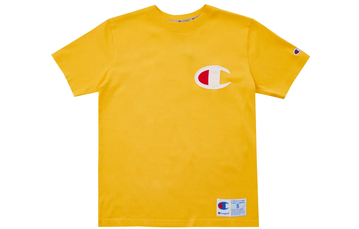 Champion T Shirt Japan Version Unisex Yellow
