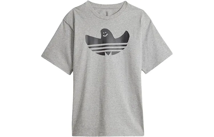 Adidas Originals SST T-Shirts Unisex Heather Gray Crew Neck Moderate Straight Fit