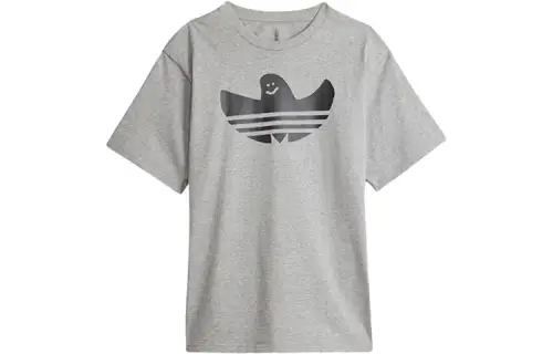 Adidas Originals SST T Shirts Unisex Heather Gray Crew Neck Moderate Straight Fit