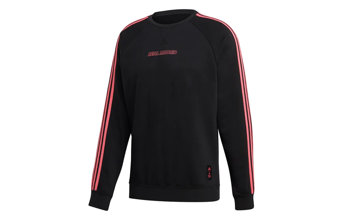 Adidas Sweatshirts Men's Black Crew Neck Moderate Regular
