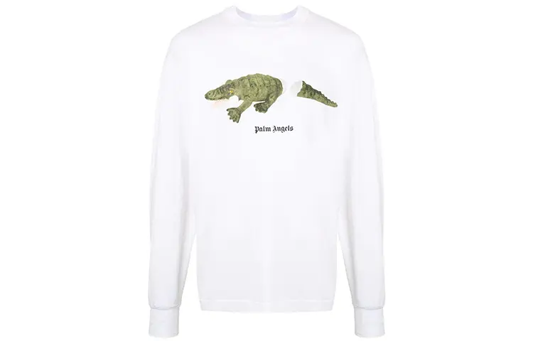 PALM ANGELS Croco Long-Sleeve Tee