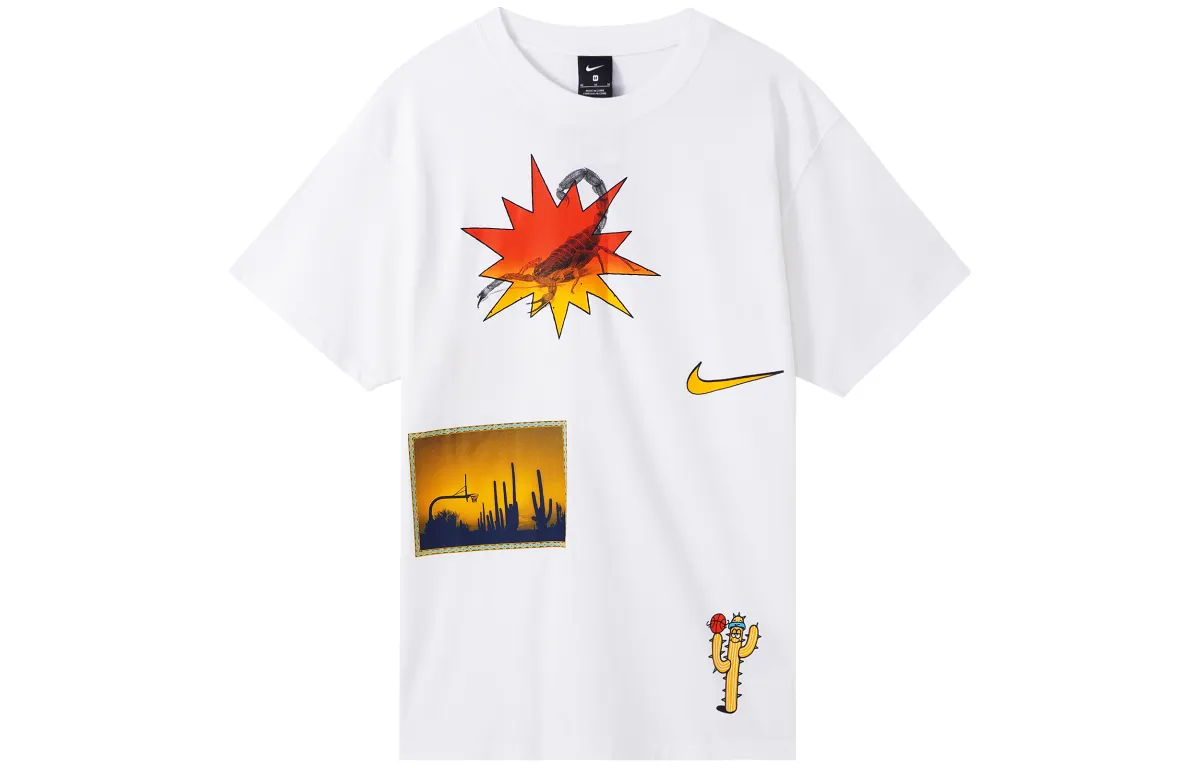 Nike T-Shirts Men's Crew Neck Moderate Straight Fit