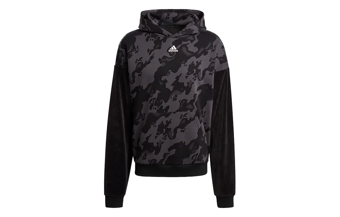 Adidas Sweatshirts Men's Black Hooded Moderate Regular