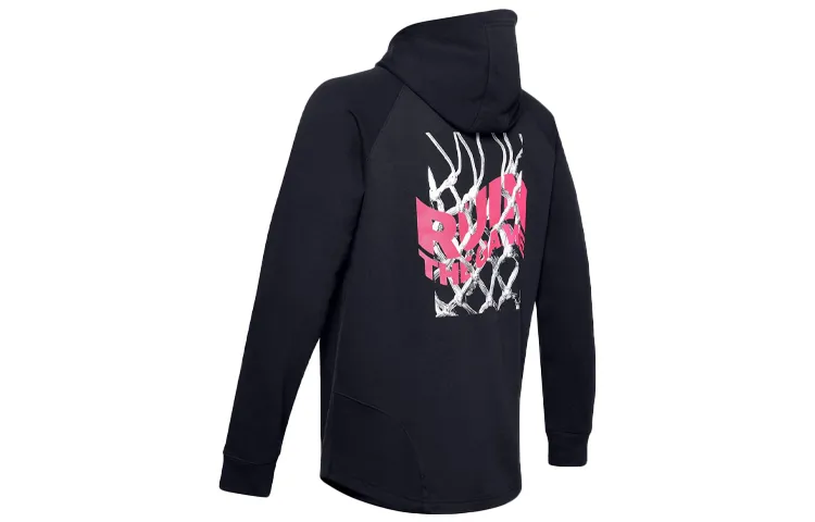 Under Armour Sweatshirts Men's Black Hooded Moderate Straight Fit