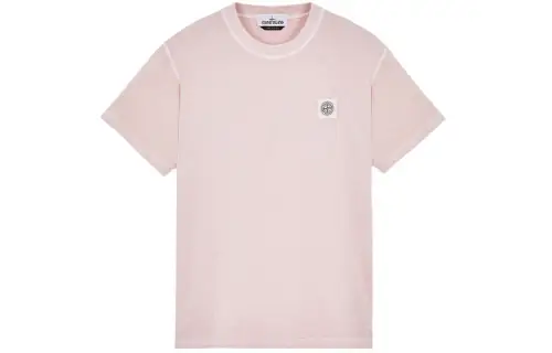 STONE ISLAND T Shirts Men's Onion Powder Crew Neck Moderate Straight Fit