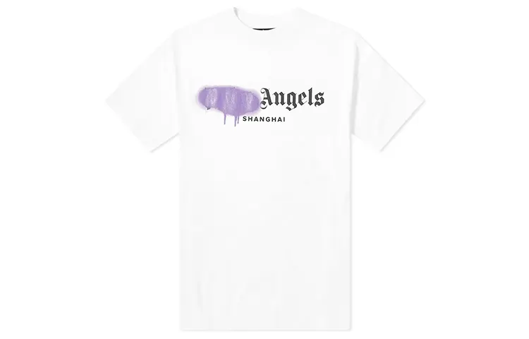 PALM ANGELS Shanghai Sprayed Logo T shirt