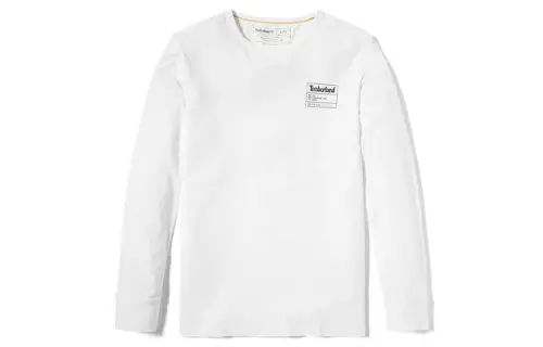 Timberland T Shirts Men's White Crew Neck Moderate Straight Fit