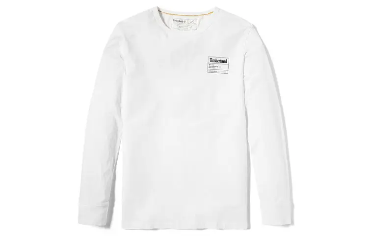Timberland T Shirts Men's White Crew Neck Moderate Straight Fit