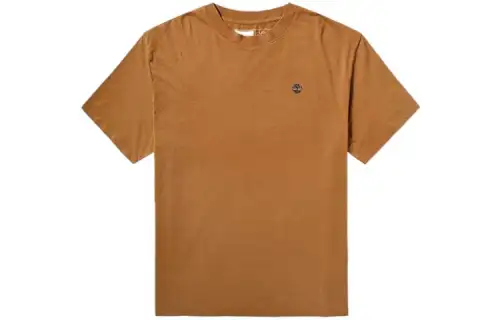 Timberland T Shirts Men's Wheat Crew Neck Moderate Straight Fit