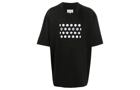 Maison Margiela Logo Printed Crewneck T-Shirt