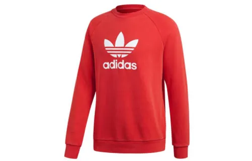 Adidas Originals Sweatshirts Unisex Orange Crew Neck Moderate Regular