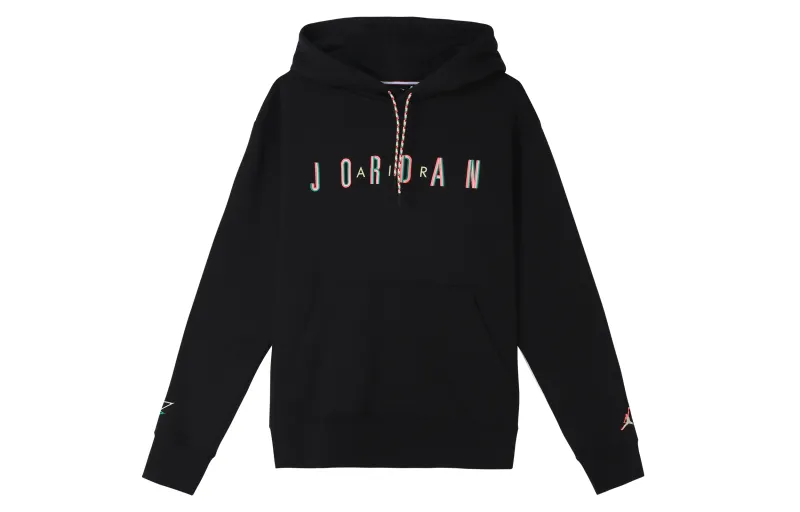 Jordan Sweatshirts Men's Black Hooded Moderate Regular