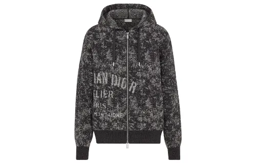 DIOR Quarterly New Products Sweatshirts Men's Gray Hooded Moderate Regular