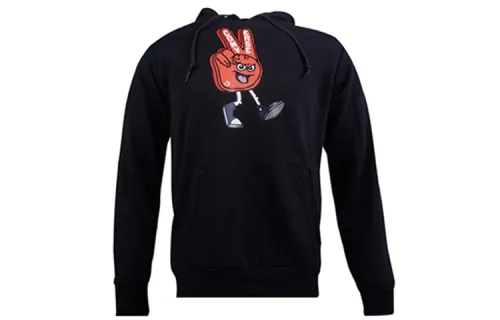 Converse Sweatshirts Men's Black Hooded Moderate Regular