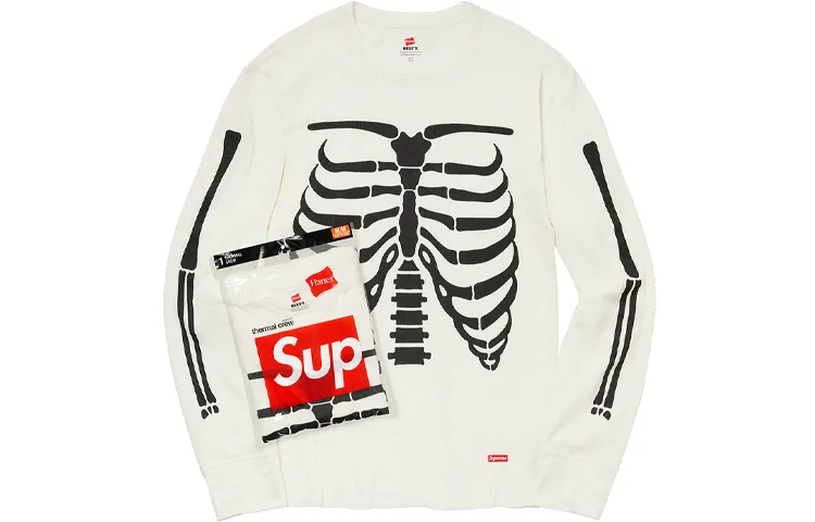 Supreme x Hanes X Bones T Shirt Unisex