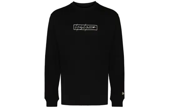 Yohji Yamamoto X New Era T Shirts Unisex Black Crew Neck Moderate Straight Fit
