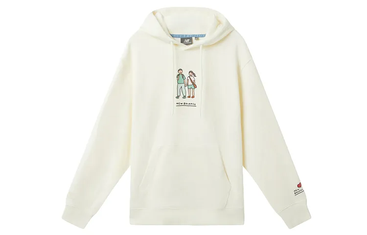 New Balance Sweatshirts Unisex White Hooded (Non-detachable) Moderate