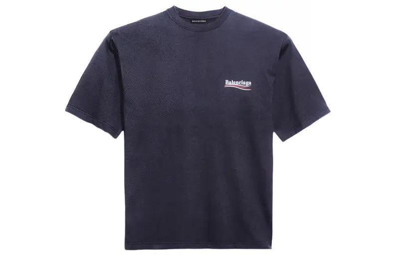 Balenciaga T Shirt Regular Fit Men's Blue