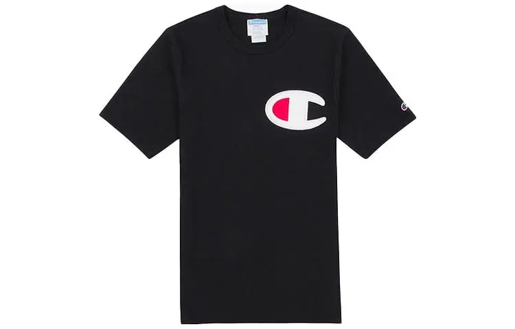 Champion T Shirt US Version Unisex Black