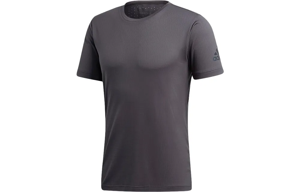 Adidas T-Shirts Men's Dark Gray Crew Neck Moderate Straight Fit