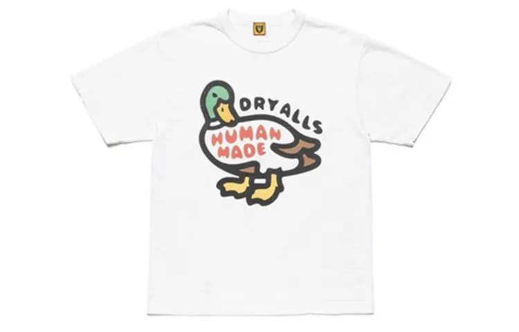 HUMAN MADE T Shirts Unisex Crew Neck Moderate Straight Fit