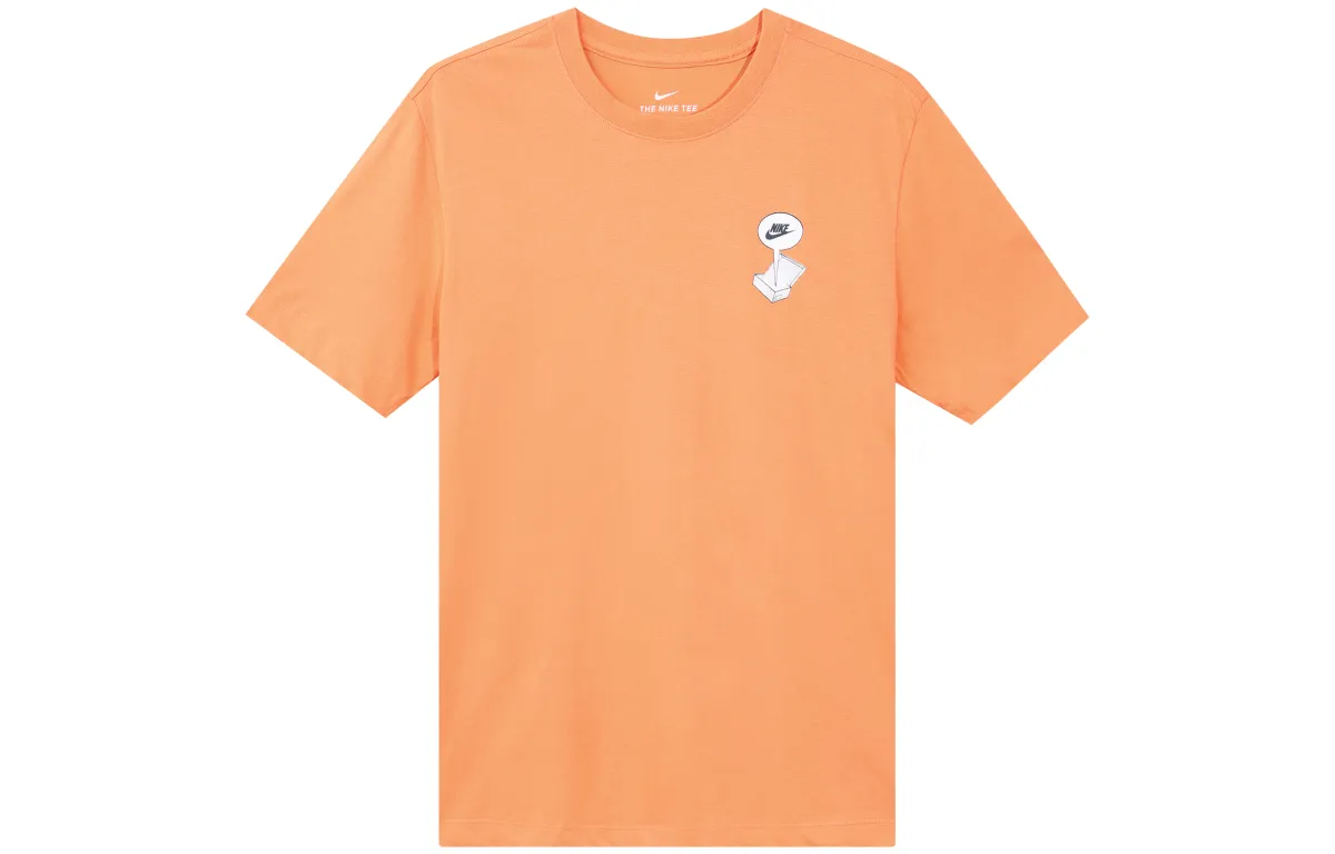 Nike Set in Sleeve T Shirt Men's Orange Red