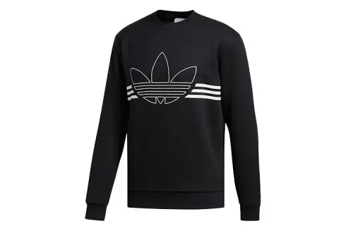 Adidas Originals Sweatshirts Men's Black Crew Neck Moderate Regular