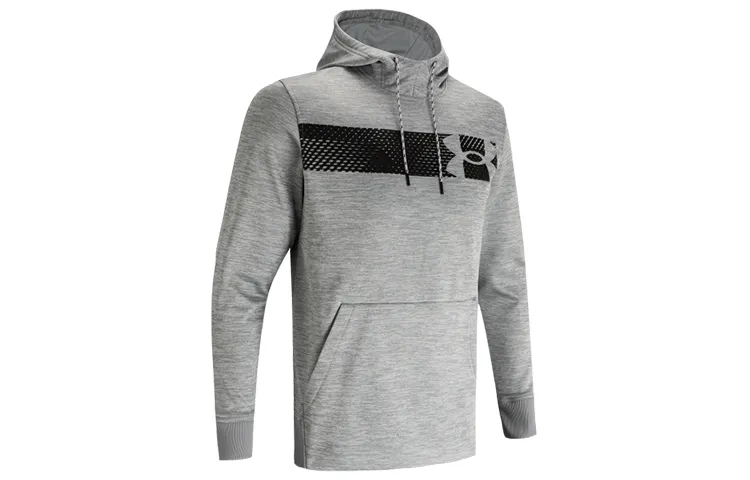 Under Armour Sweatshirts Men's Gray Hooded Moderate Regular
