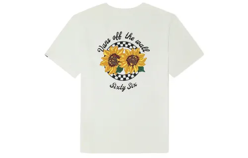 Vans Set in Sleeve T Shirt Unisex Ecru