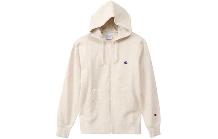 Champion Sweatshirt Japan Version Unisex Ecru