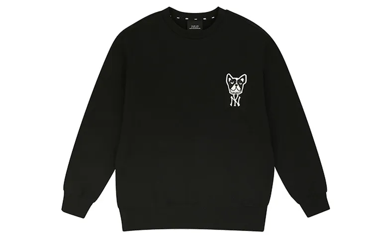 MLB Sweatshirts Unisex Black Crew Neck Moderate