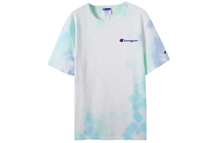 Champion Straight Fit T Shirt US Version Unisex Sky Blue