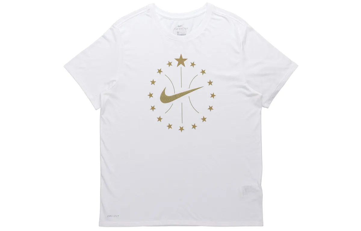 Nike T-Shirts Men's Crew Neck Moderate Straight Fit